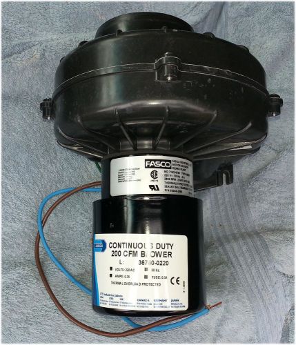 JABSCO (Xylem) 36760-0220 blower - flange mount - 200 CFM, 220 volt - NEW - !
