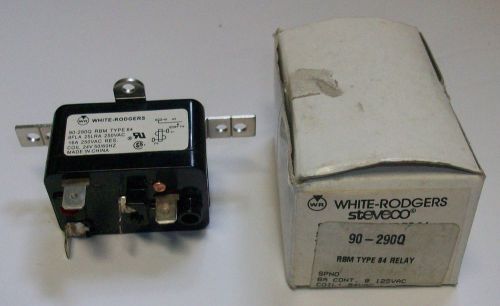 White-rodgers spno rbm type 84 relay 24vac coil 90-290q-24vac nib for sale
