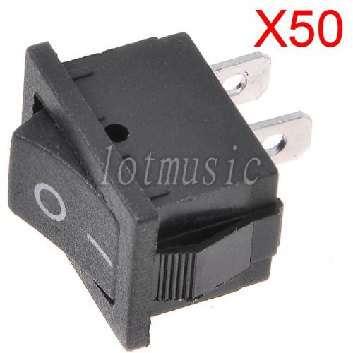 50pcs NEW 2Pin Snap-in On/Off Rocker Switch