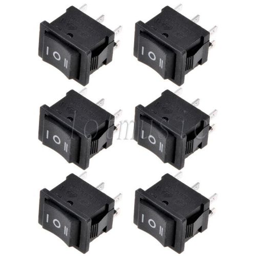 6* 6-pin dpdt on-off-on 3-position snap in boat rocker switch for sale