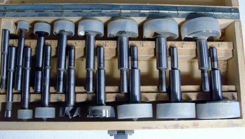 USED SET OF 16 PC  FORSTNER TYPE DRILL BITS