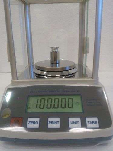 Tree hrb 103 digital lab milligram balance scale - 100 gram x 0.001 g - no carat for sale