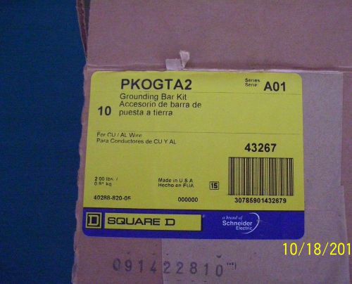 Two sets - new - square d, pkogta2, 200 amp grounding bar kits - last one for sale