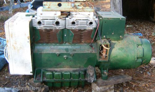 For Parts or Rebuild: Vintage ONAN 12.5 KW Onan JC Genset Generator, AIR COOLED