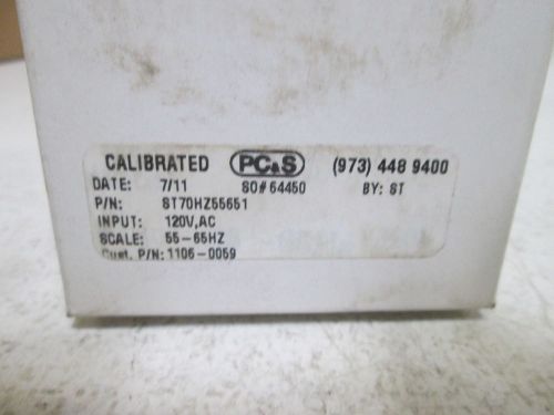 CALIBRATED 8T70HZ55651 PANEL METER 120V *NEW IN A BOX*