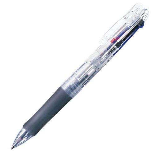 NEW Zebra Multi Ballpoint Pen Clip-on G 0.7mm 3 Colors Clear Body F/S Japan