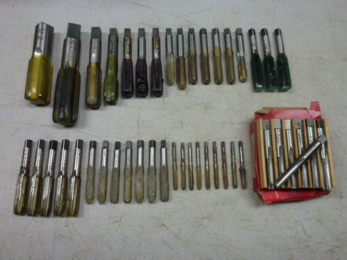 LOT of (45) ASSORTED THREADING TAPS, RANGE 6-40 to 1 1/8&#034;-12, ALL ARE UNUSED!