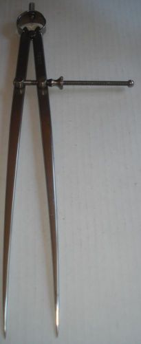 STARRETT YANKEE SPRING-TYPE DIVIDERS 12 INCH SOLID NUT NO.83A-12