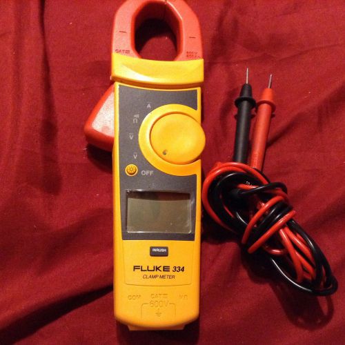 Fluke 334 True RMS Digital Clamp Meter with Leads and Case