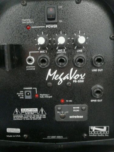 Anchor MegaVox PB-35 Amplified Portable Speaker