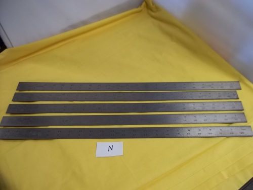 5 Vintage Lufkin  Pattern Maker Shrink Rulers Rules 83G 83Y 83C 83H 83K USA