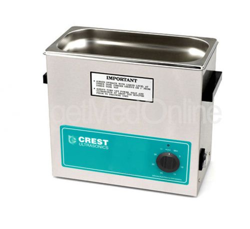 NEW! CREST CP360T 1.0 Gal Ultrasonic Cleaner, Timer + Cover 9.5” x 5.25” x 6&#034;