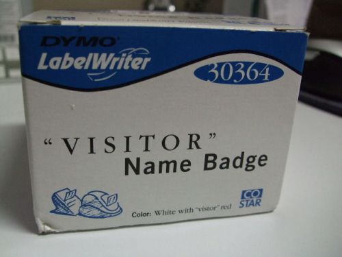 DYMO LabelWriter Visitor Label Name Badge 4&#034; x 2-5/16&#034;, 300 Labels #30364