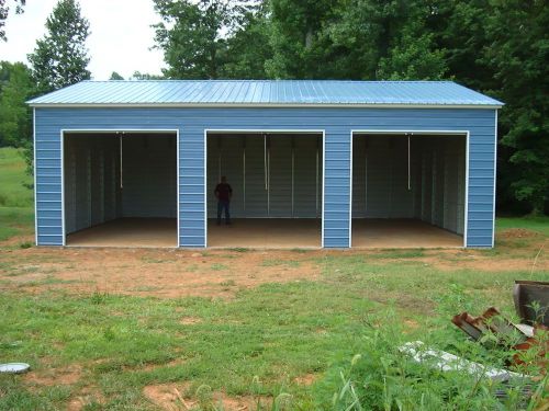 24 x 41 Metal Building Delivered and Installed - Three Car garage Special!