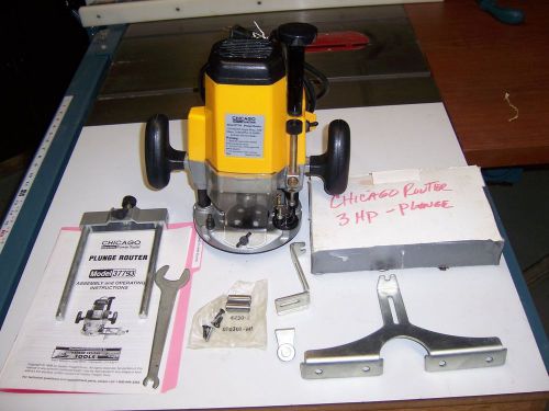 Chicago 3 hp plunge router for sale