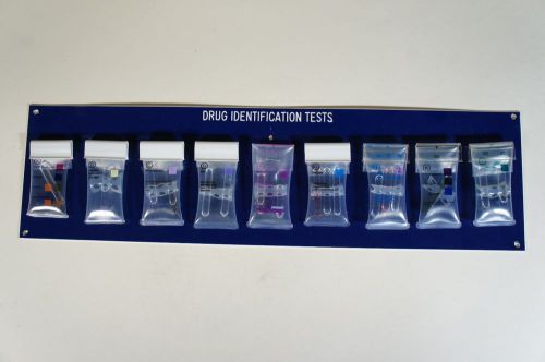 9 Drug Identification Test Kits LAPD DARE Armor Forensics Polytesting Narcotics