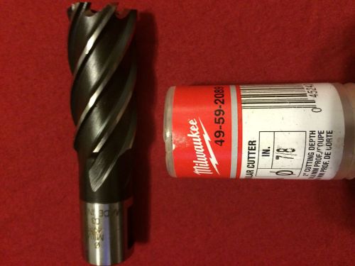 Milwaukee 49-59-2089 7/8 in. x 2 in. high speed steel annular cutter new for sale