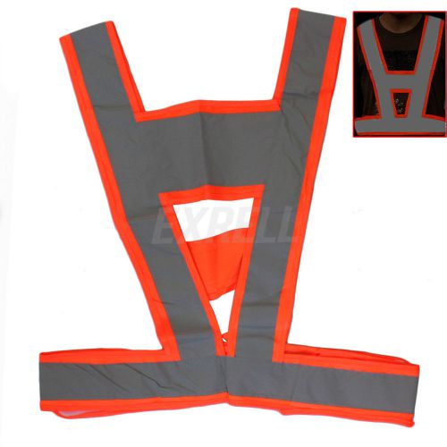 Safety Guard Vest High Visibility Reflective Warning Bands Stripe Gear