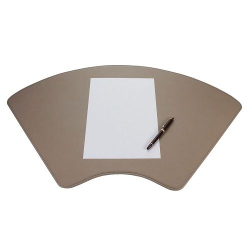 LUCRIN - Round Desk pad 29.5x15.7 inches - Smooth Cow Leather - Royal Blue