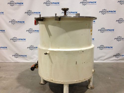 Jacketed tank with opening cover