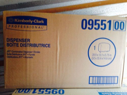 Kimberly Clark 09551 Plastic Insight Cored JRT Combo Unit Bath Tissue Dispenser