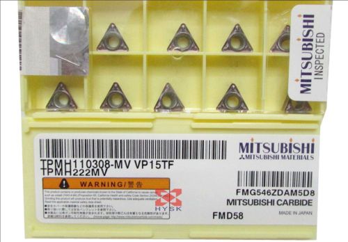 NEW in box MITSUBISHI TPMH110308-MV VP15TF TPMH222MV  Carbide Inserts 10PCS/Box