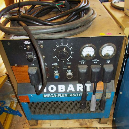 Hobart mega flex 450 rvs 3 ph cc/cv dc welder for sale