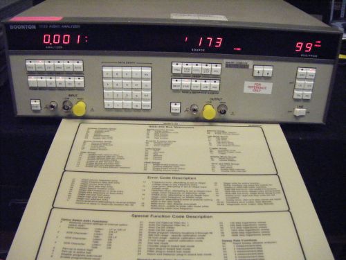 BOONTON 1120 Audio Analyzer - Distortion Analysis Internal Signal Generator