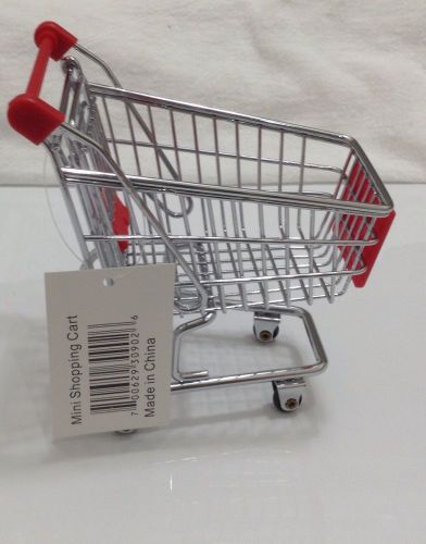 Mini Shopping Cart Holds Office Supplies