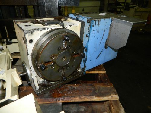 Tsudakoma 8-3/4&#034; dia. nc rotary table, # rncv-201r, w/ sem servo motor, used for sale
