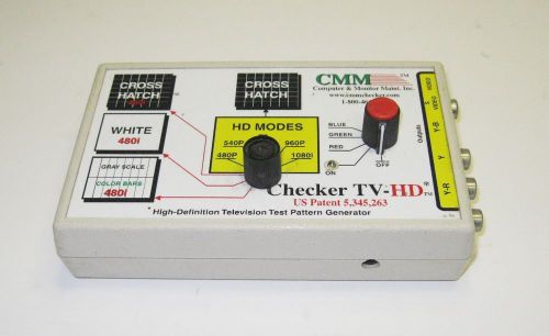 CMM High-Definition Television Test Pattern Generator CHECKER-TV-HD USG
