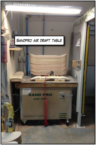 Sand Pro M4836 Downdraft table Great Condition 2200 CFM 48&#034; x 36&#034;