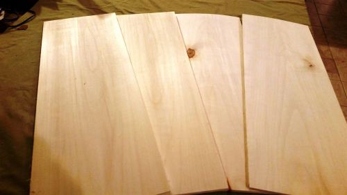 1/4&#034; x 9-10&#034; x 48 Thin White Aspen Craft Laser Wood Lumber Scroll Saw Board