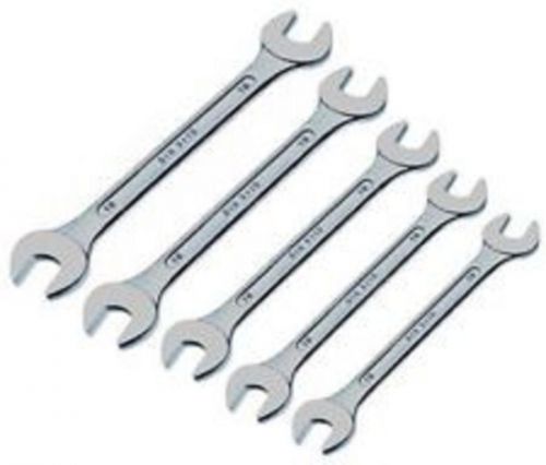 5 pcs Set Metric Double Ended Open Jaw Spanner / Wrench