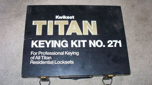 kwikset titan keying kit no.271