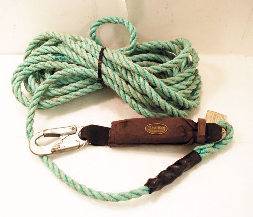 Guardian 01320 Lifeline - 47 ft. w/Shock Pack 5/8 inch Poly Rope