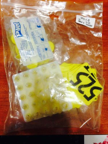 New Allflex MAXI #501-525 # both sides Ear Tags bag of 25 for cattle yellow