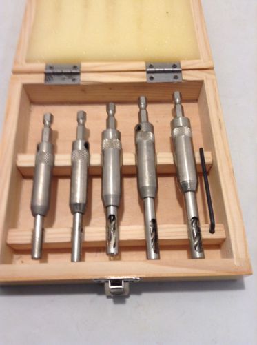 5 PIECE MORTISING BIT &amp; CHISEL SET with case