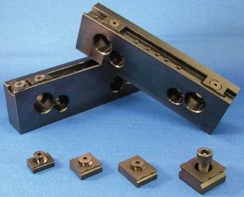 Mitee-Bite 4&#034; Long TalonGrip Steel Vise Jaw Set for 4.0&#034; CNC Mill Vises