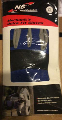NL Mechanic&#039;s Quick Fit leather Gloves new in package XL