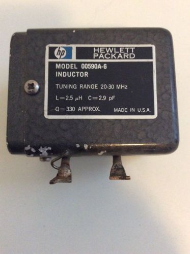 HP Model 00590A-6, Inductor