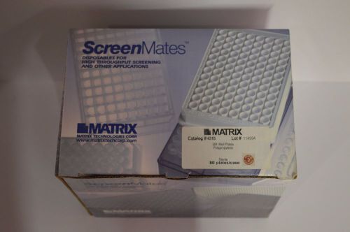 Matrix 384-Well Polypropylene Plates Catalog # 4315 80 plates