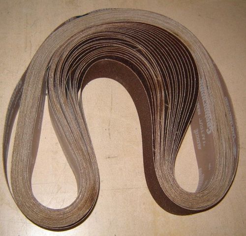 8 Carborundum Belt Sanding Grinding Belts 2 1/2&#034; x 60&#034; 36 Grit