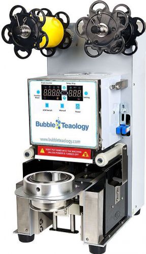 Automatic Bubble Tea Sealer Machine Electric Boba Cup Sealer LED Coffee 999SN
