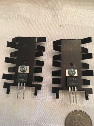IRF640  80+ Pcs HEXFET POWER MOSFET Transistor With Heat sink  200V 18A TO-220