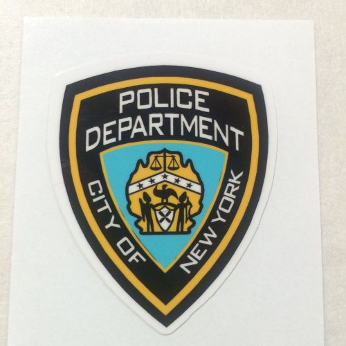 New York Police Department Collectors Exterior applied Decal 2&#034;