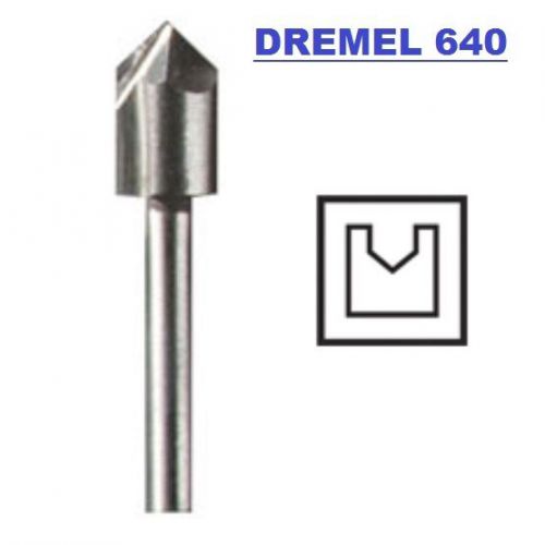 NEW AUTHENTIC DREMEL 640 V-GROOVE ROUTER BIT HIGH GRADE STEEL, HIGH SPEED CUTTER