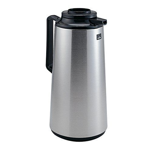 Zojirushi Brushed Stainless Steel Brew Thru Lid Thermal Carafe, 64 Ounce