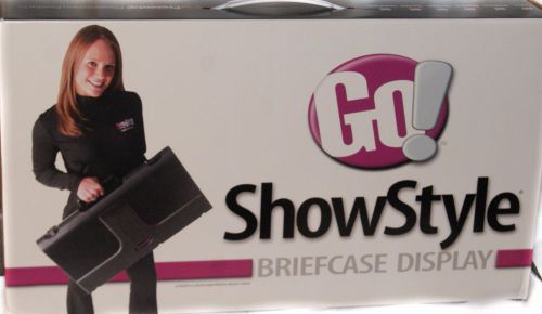 showStyle Expo Go Tabletop Briefcase Display Trade Show great for 4 foot table