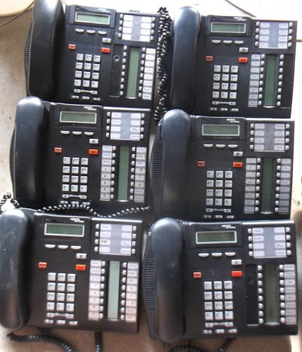 Lot of 6 T7316E Nortel Networks Business Telephones NT8B27JAAAE6 Model T7316E